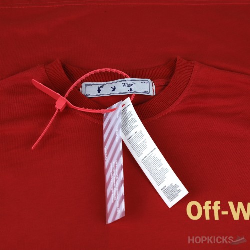 Off-White X Jordan Red T-Shirt (Economy Batch)