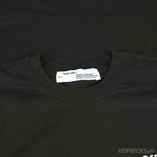 Off-White Olive Cotton Crew Neck T-Shirt (Economy Batch)