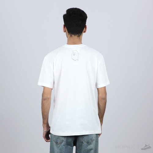 Bape On Fire White T-Shirt (Economy Batch)