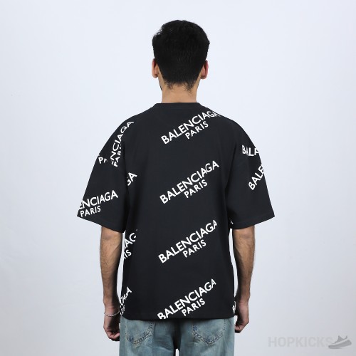 Balenciaga Paris Oversized Black T-Shirt (Economy Batch)