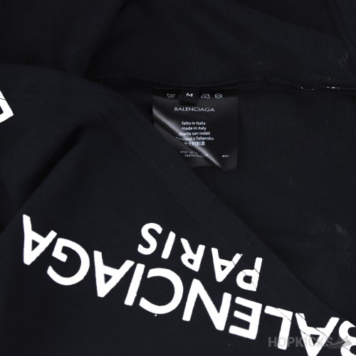 Balenciaga Paris Oversized Black T-Shirt (Economy Batch)
