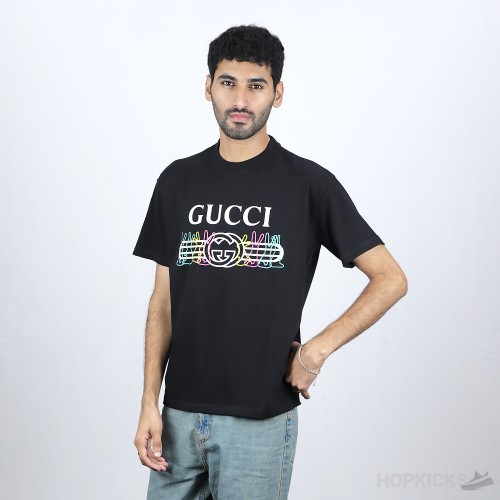 GUCCI Rabbit Logo Black T-Shirt (Economy Batch)