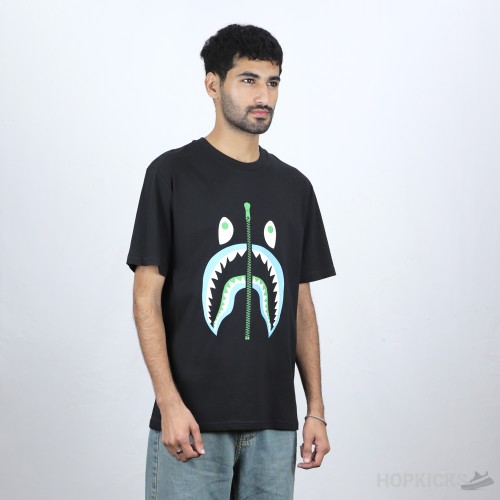 Bape Zip Shark Face Black T-Shirt (Economy Batch)