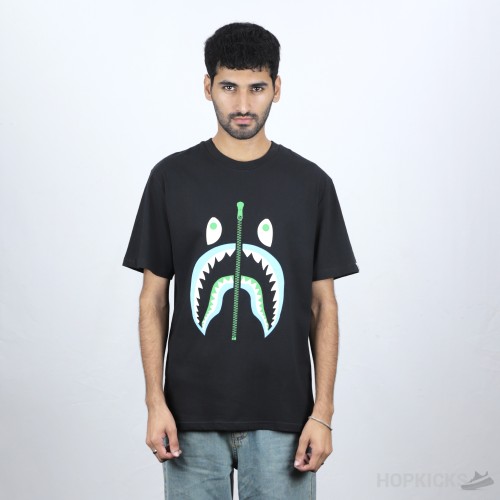 Bape Zip Shark Face Black T-Shirt (Economy Batch)