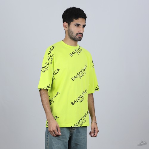 Balenciaga Paris Oversized Neon T-Shirt (Economy Batch)