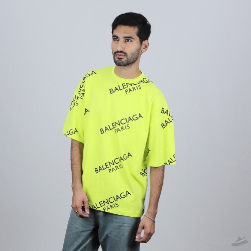 Balenciaga Paris Oversized Neon T-Shirt (Economy Batch)