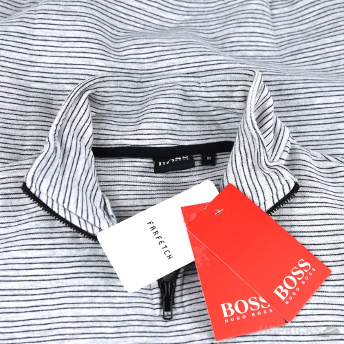 Boss Grey Quarter Zipper With Black Lines (Economy Batch)