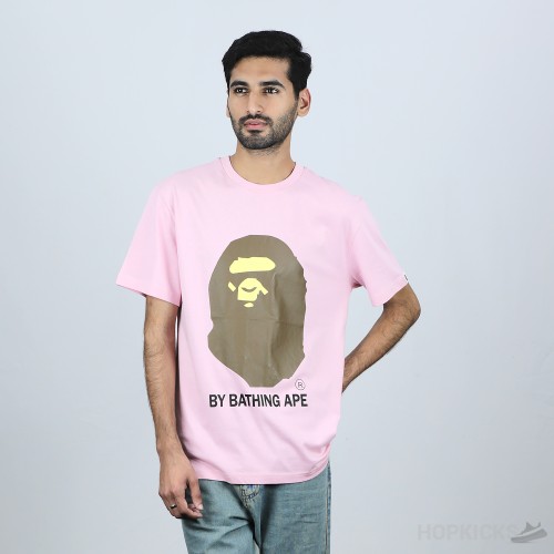 Bape Classic Logo Brown Pink T-Shirt (Economy Batch)