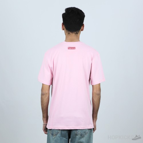 Supreme Wanted Panda Soft Pink T-Shirt (Economy Batch)