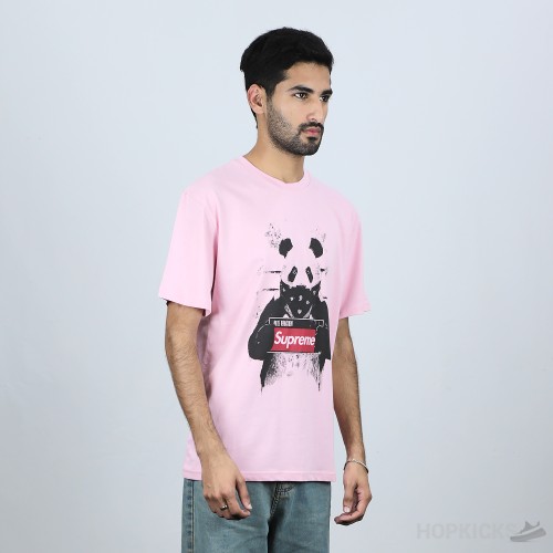 Supreme Wanted Panda Soft Pink T-Shirt (Economy Batch)