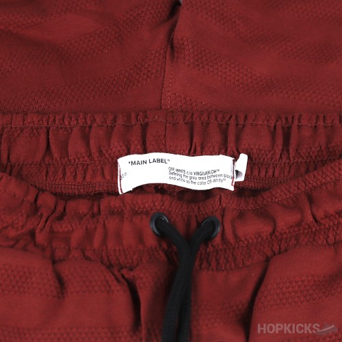 Off-White Maroon Shirt and Shorts (Economy Batch)