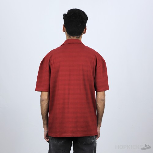Off-White Maroon Safari Shirt (Economy Batch)