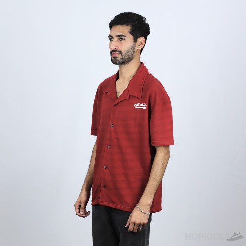 Off-White Maroon Safari Shirt (Economy Batch)