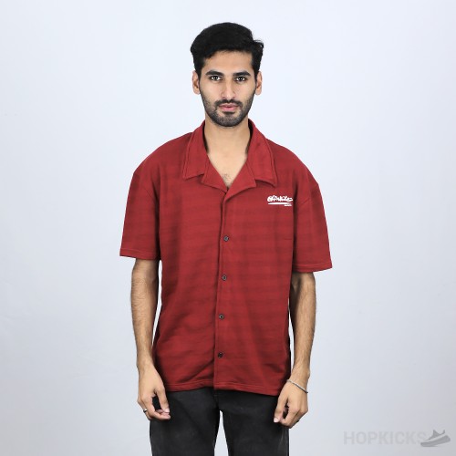 Off-White Maroon Safari Shirt (Economy Batch)