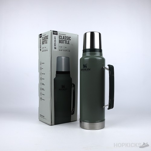 Stanley Classic Vacuum Insulated Wide Mouth Bottle Green (1.4L) (Dot Perfect)