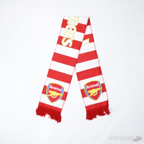 Arsenal FC Scarf White and Red