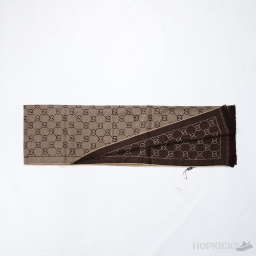 Gucci Wool Scarf GG Pattern