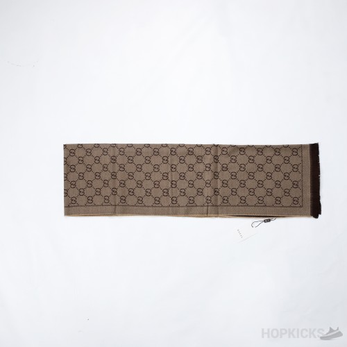 Gucci Wool Scarf GG Pattern