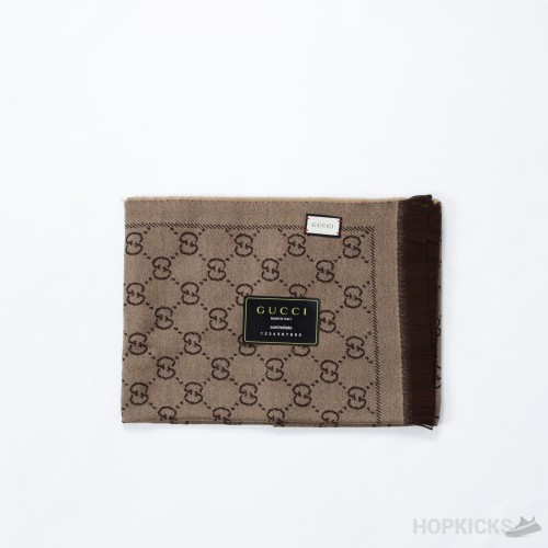 Gucci Wool Scarf GG Pattern