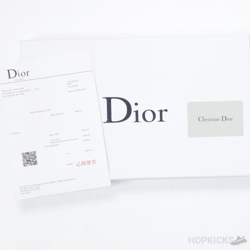 Dior Oblique Scarf Navy Blue Cashmere