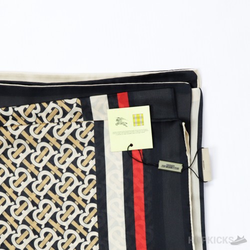 Burberry Vintage Check Logo Printed Scarf