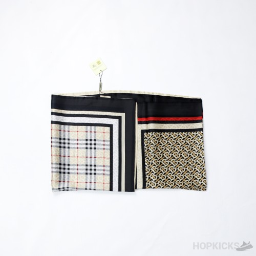 Burberry Vintage Check Logo Printed Scarf