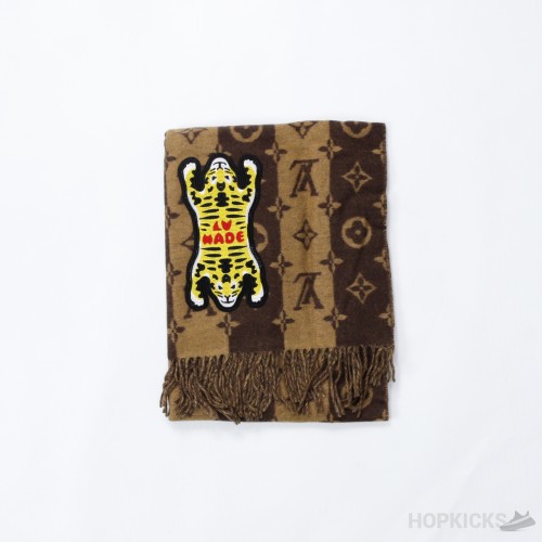 Nigo x Louis Vuitton Monogram Cashmere Scarf Tiger