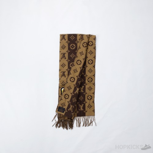 Nigo x Louis Vuitton Monogram Cashmere Scarf Tiger