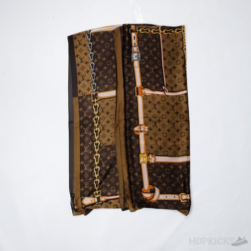 Louis Vuitton Silk Monogram Confidential Bandeau Brown