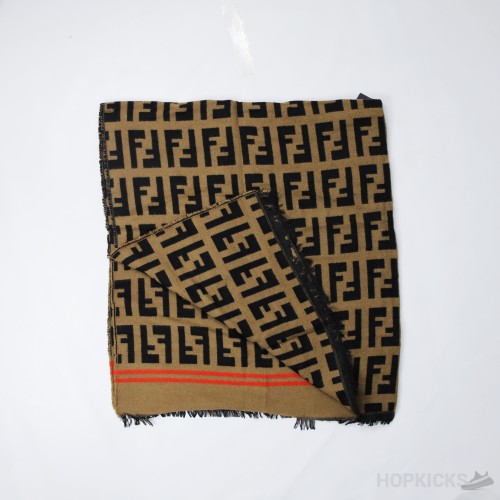 FF Poncho Brown Wool And Silk Poncho
