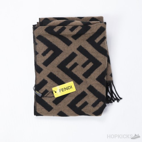 FF Brown Cashmere Scarf
