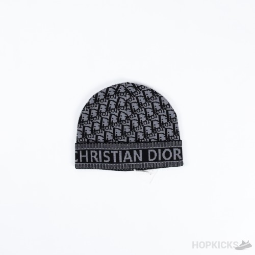 Christian Dior White Black Scarf and Beanie