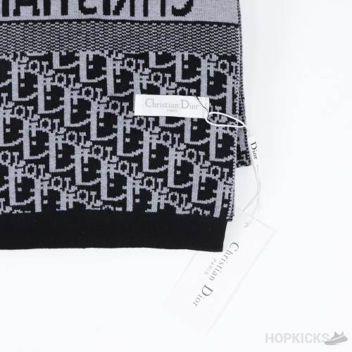 Christian Dior White Black Scarf and Beanie