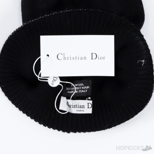 Dior Hat, Scarf Set Black and Grey
