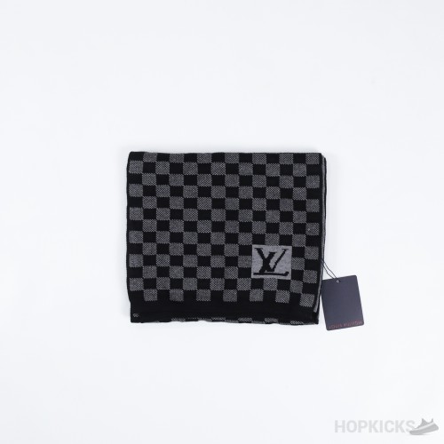 Louis Vuitton Hat, Scarf Set Black and Grey