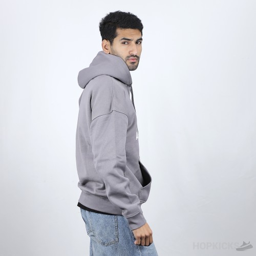 Bale*ciaga Front Side Printed Grey Hoodie (Economy Batch)
