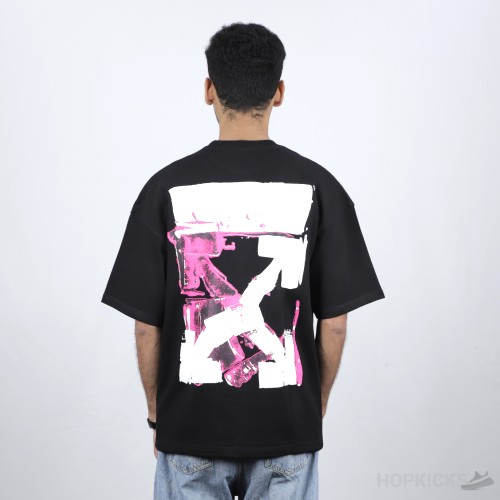 Off White Men Flame Splash Printing Arrows T-Shirt (Economy Batch)