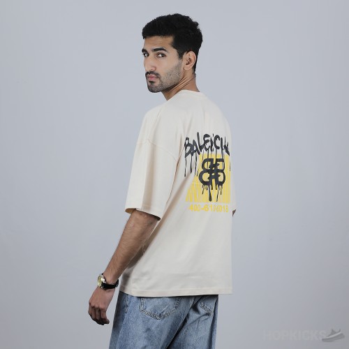 Bale*ciaga Skin T-Shirt Yellow Print (Economy Batch)