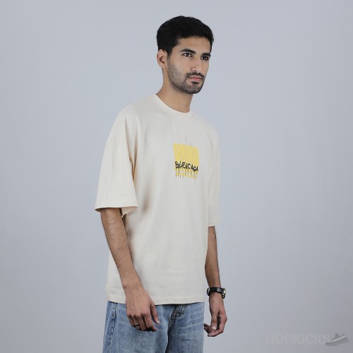 Bale*ciaga Skin T-Shirt Yellow Print (Economy Batch)