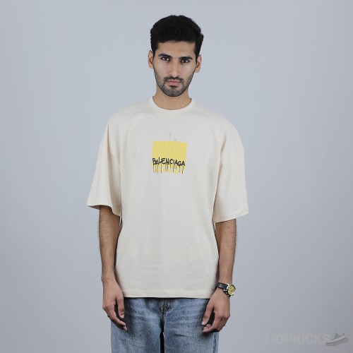 Bale*ciaga Skin T-Shirt Yellow Print (Economy Batch)