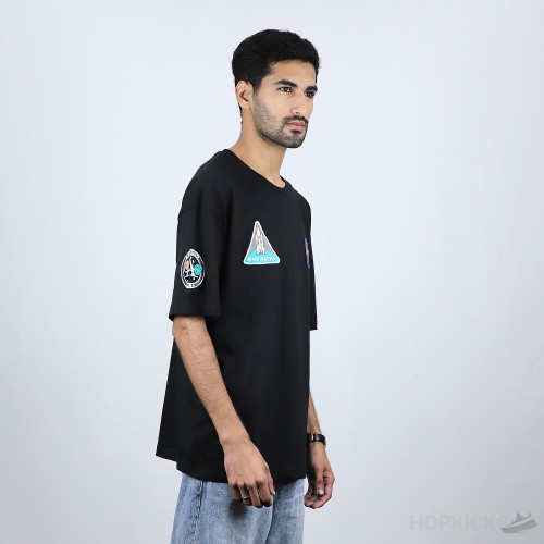 Bale*ciaga x Nasa Oversized Black T-Shirt (Economy Batch)