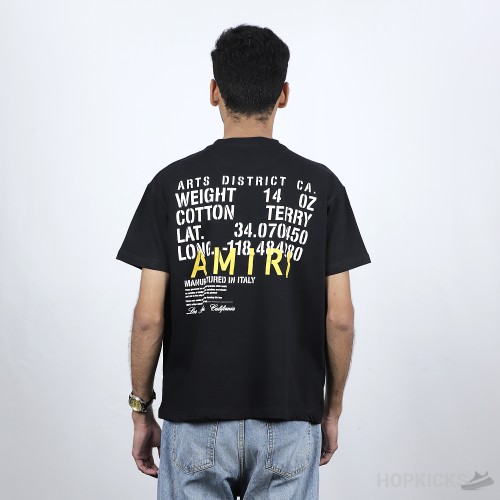 AMIRI Military Specs Black T-Shirt (Economy Batch)