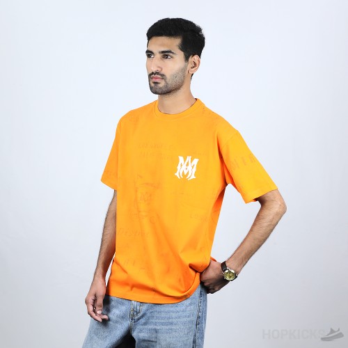 Amiri Army Stencil Tee Orange (Economy Batch)