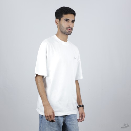 Off White Little Girl Embroidery T-Shirt (Economy Batch)