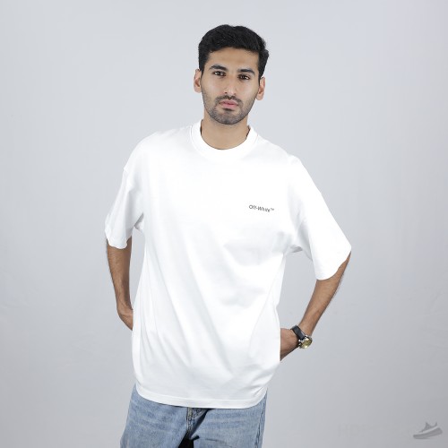 Off White Little Girl Embroidery T-Shirt (Economy Batch)