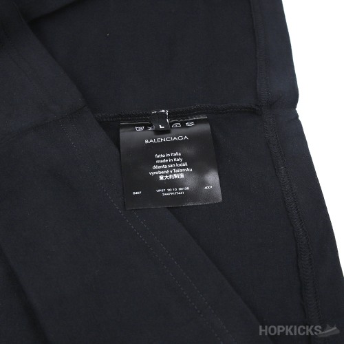 Bale*ciaga x Nasa Oversized Black T-Shirt (Economy Batch)