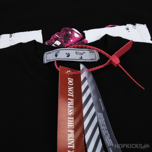 Off White Men Flame Splash Printing Arrows T-Shirt (Economy Batch)