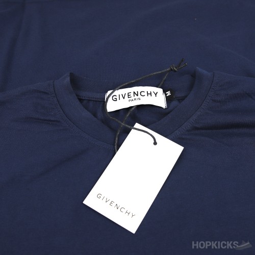 Givenchy Front Side Printed Blue T-Shirt (Economy Batch)