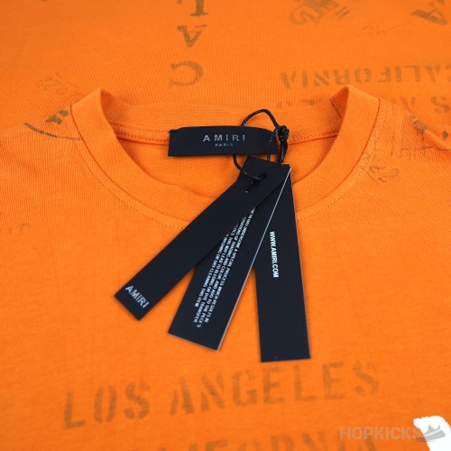 Amiri Army Stencil Tee Orange (Economy Batch)
