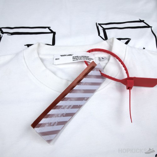 Off White Little Girl Embroidery T-Shirt (Economy Batch)